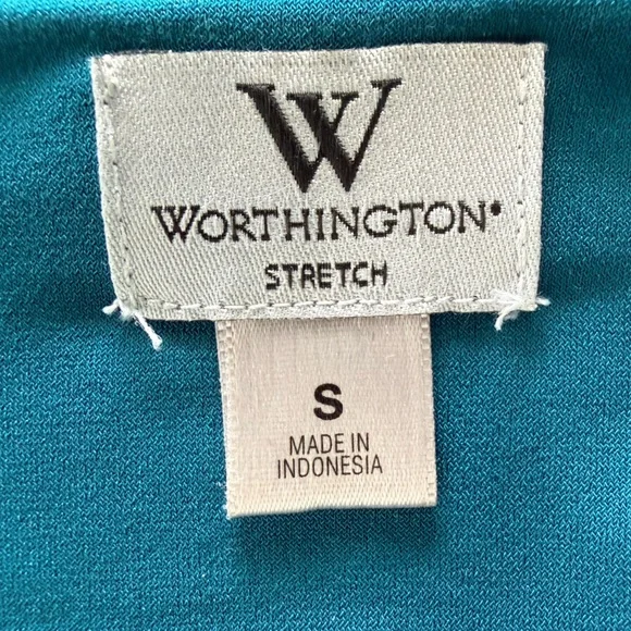 Worthington Teal Stretch Top - Picture 4 of 4